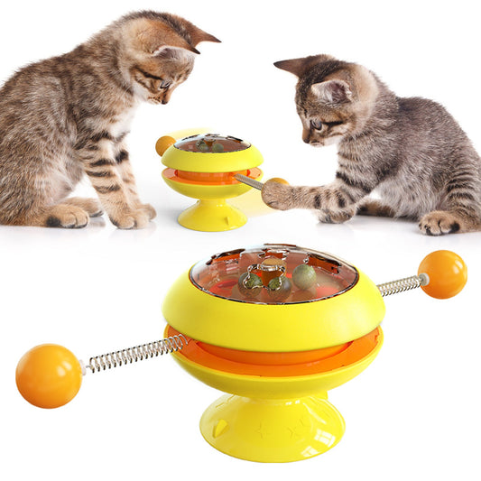 Rotatable Cat Toys Supplies With Catnip