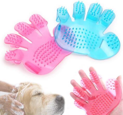 Pet finger grooming brush massage, hand brush cat,