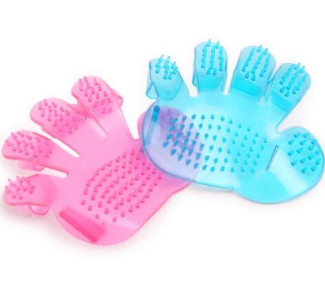 Pet finger grooming brush massage, hand brush cat,