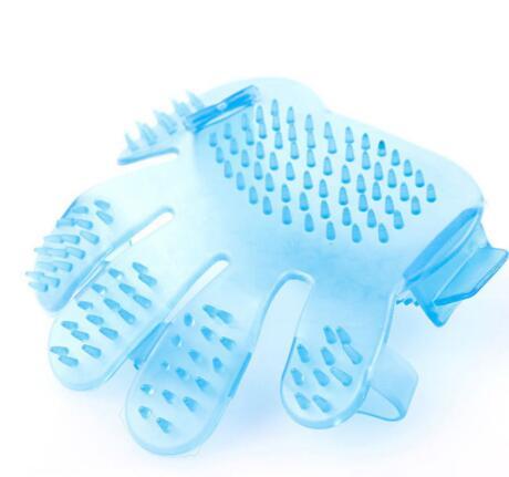 Pet finger grooming brush massage, hand brush cat,
