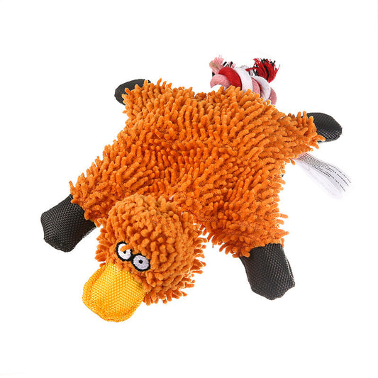 Mop Plush Pet Toy Duck