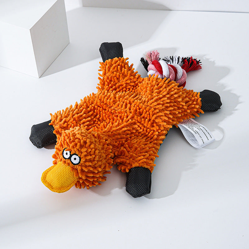 Mop Plush Pet Toy Duck