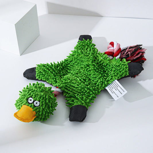Mop Plush Pet Toy Duck