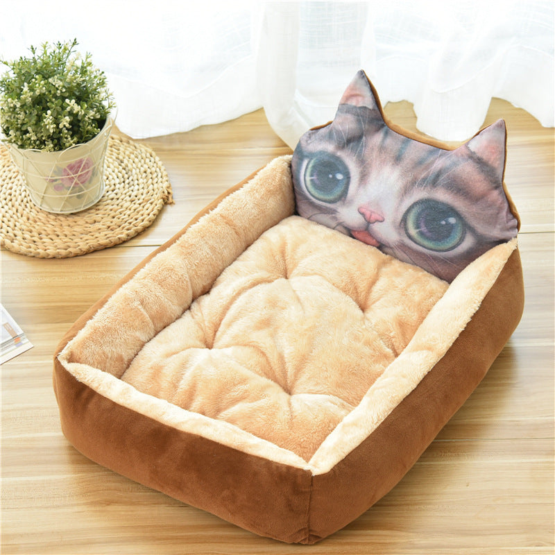 Large Pet Cat Dog Bed 7Colors 