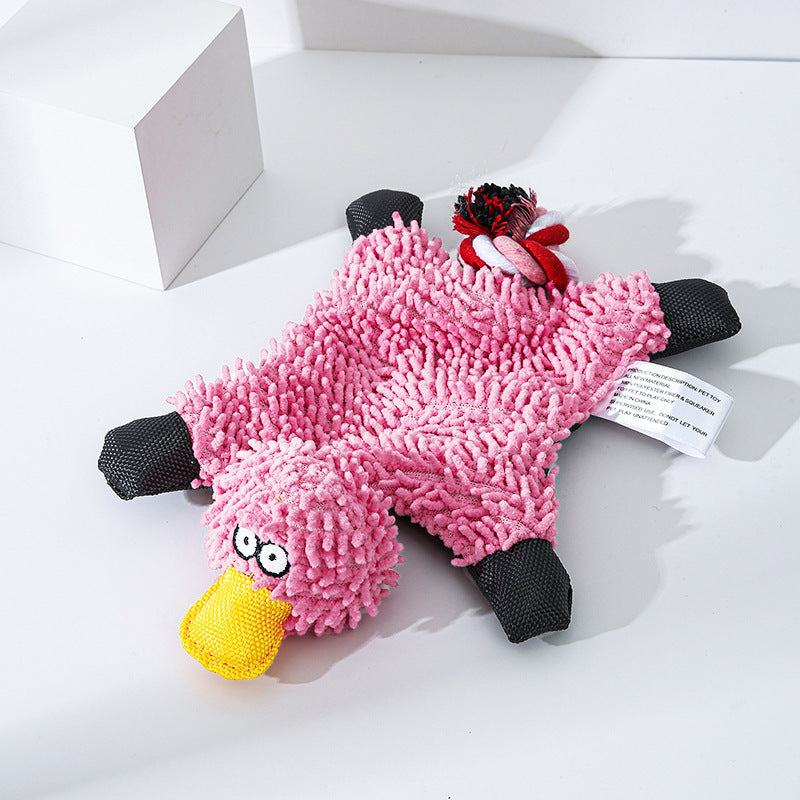 Mop Plush Pet Toy Duck